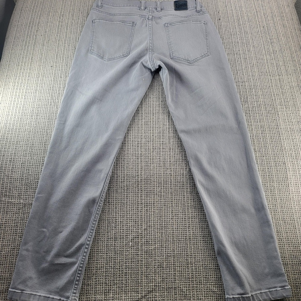 Mugsy Jeans Mens 31x30 Gray Stretch Denim Slim Tapered Leg 5 Pocket Casual Pants - Picture 8 of 9